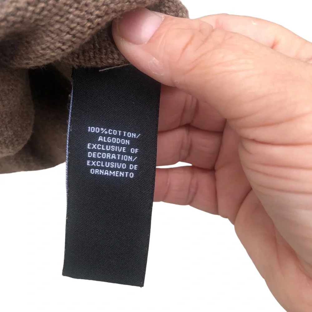 Calvin Klein Brown Argyle Sweater Vest size 6 - Picture 8 of 9